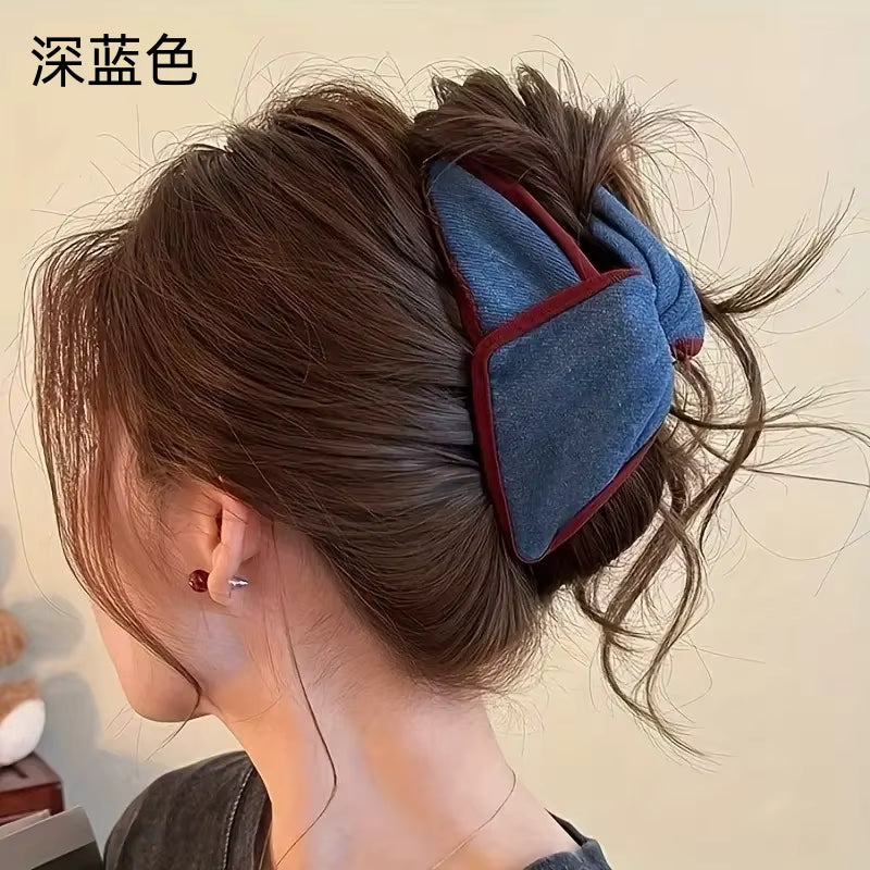 Rutschfeste Vintage-Bogen-Haarspange (für Pferdeschwänze und Hochsteckfrisuren)