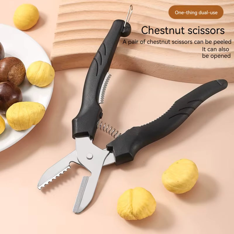 Ergonomische Kastanienschere aus Edelstahl