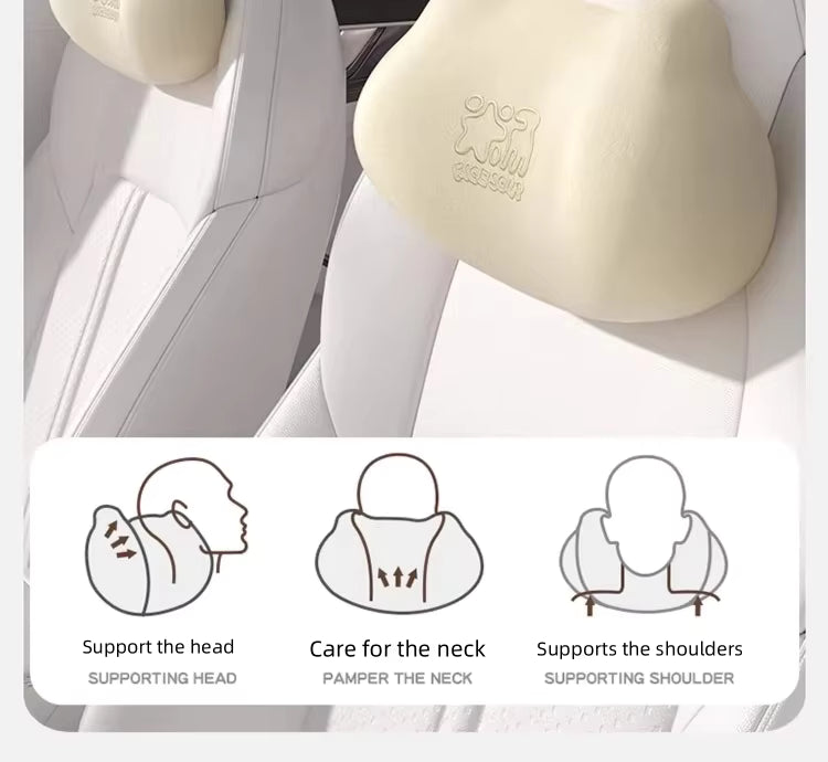 Ergonomisches, atmungsaktives Bezug-Set aus Memory-Schaum für Lenden- und Nackenkissen