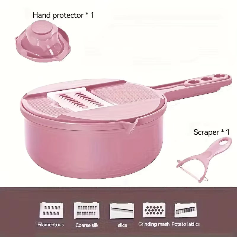 9-in-1 manueller Gemüseschneider und Reibe