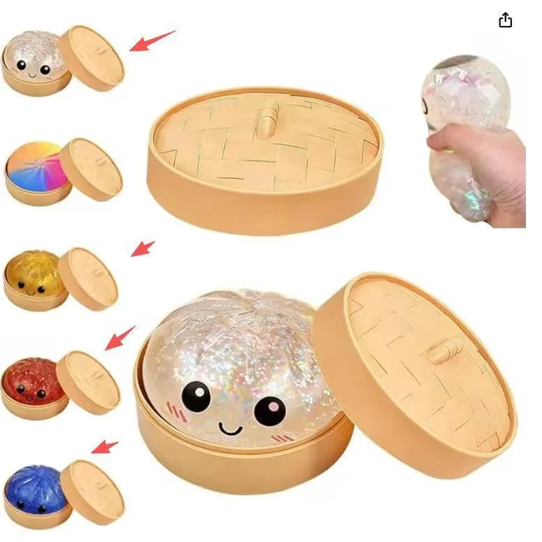 Kæmpe Langsomt Hævende Glimmer Dumpling Squishy Legetøj