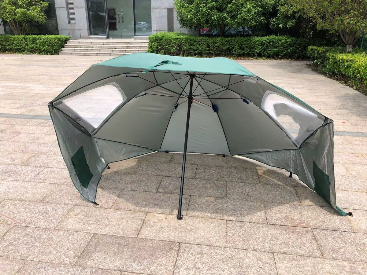 Übergroßes, UV-schützendes und winddichtes Strand- und Campingdach (2,4 m)