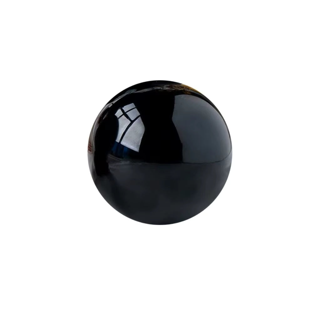 Natürlich polierte schwarze Obsidian-Kugel (40 mm)