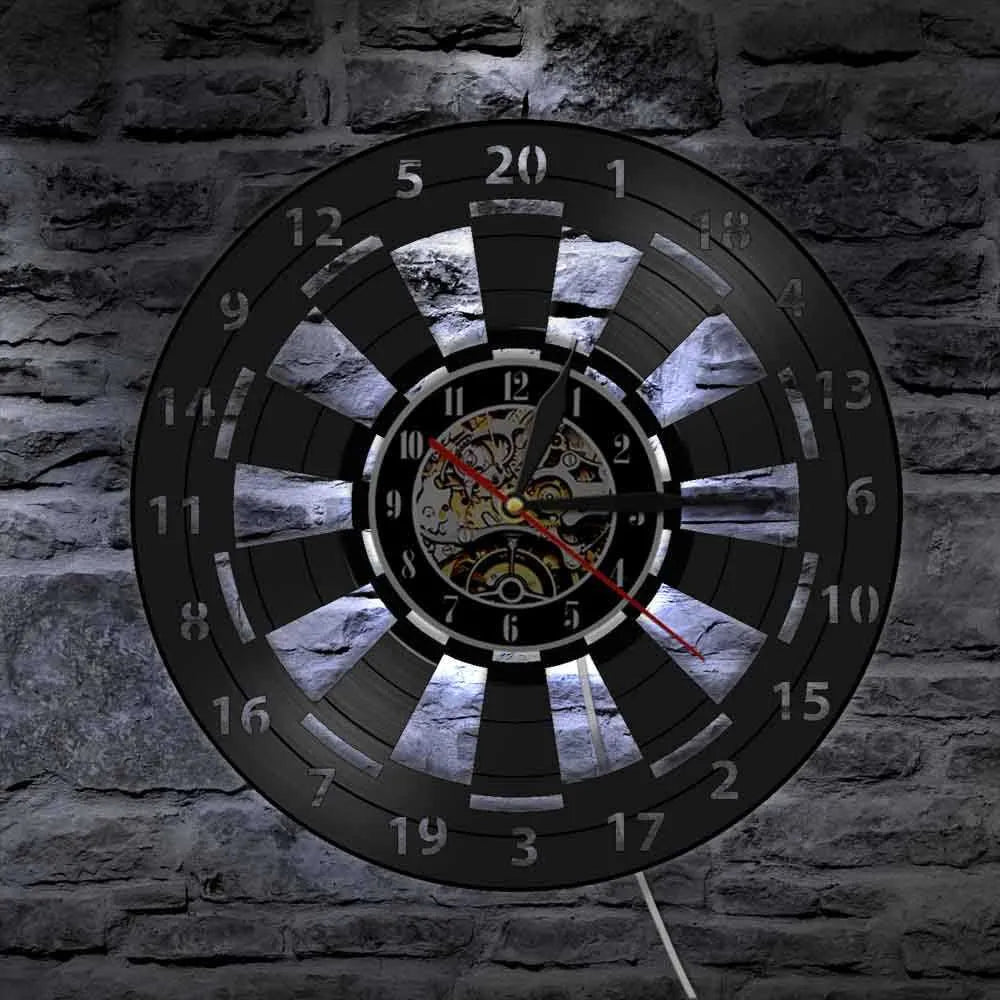 VinylTime - Retro Dart-Wanduhr aus Vinyl