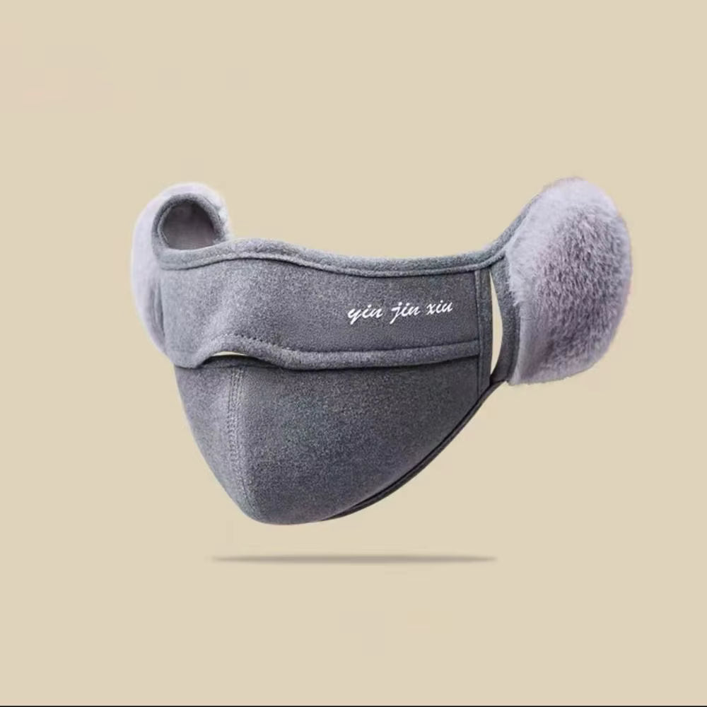 Winddichte und staubdichte Ohrenwärmermaske aus Thermofleece