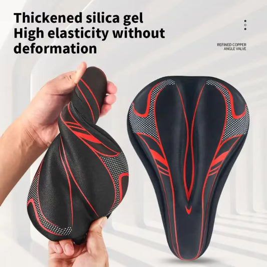 3D-konturiertes Gel-Fahrradsattelpolster (dickes Silikon)