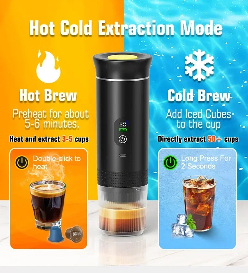 Tragbare digitale 20-Bar-Espressomaschine (3-in-1)