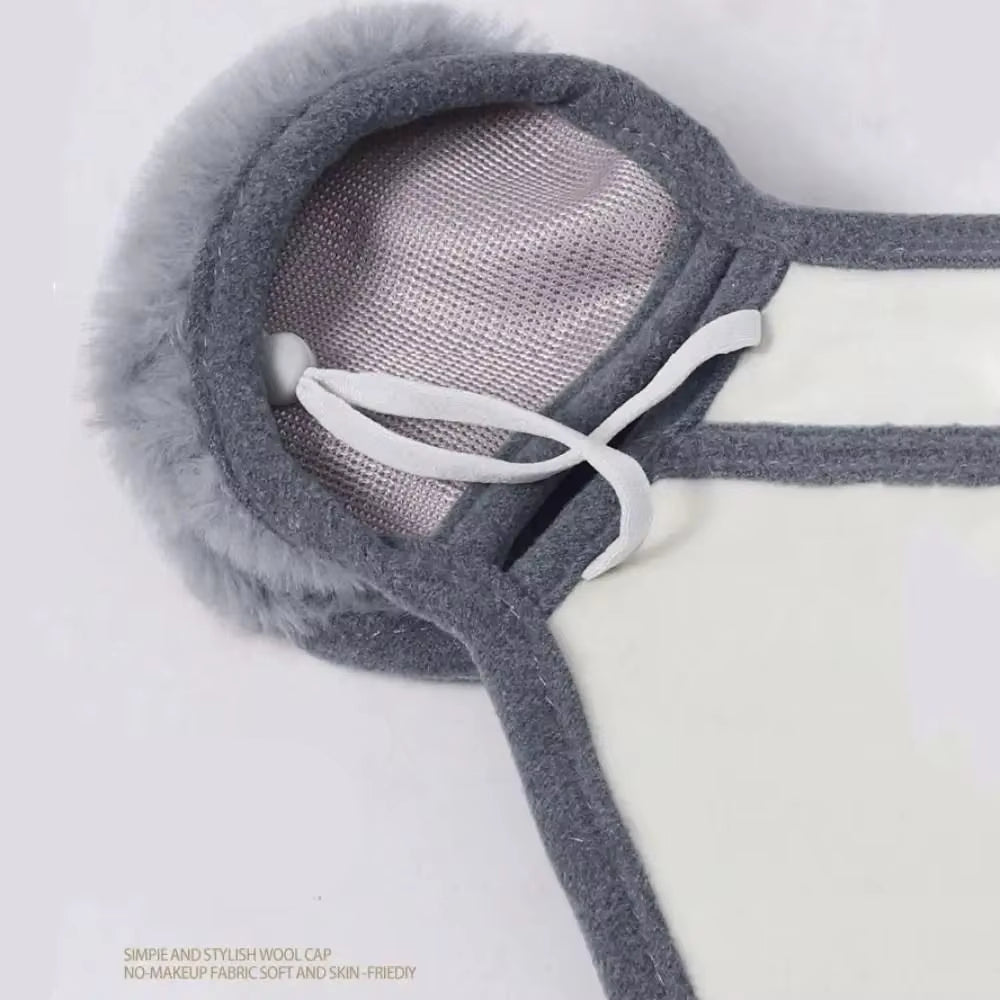 Winddichte und staubdichte Ohrenwärmermaske aus Thermofleece