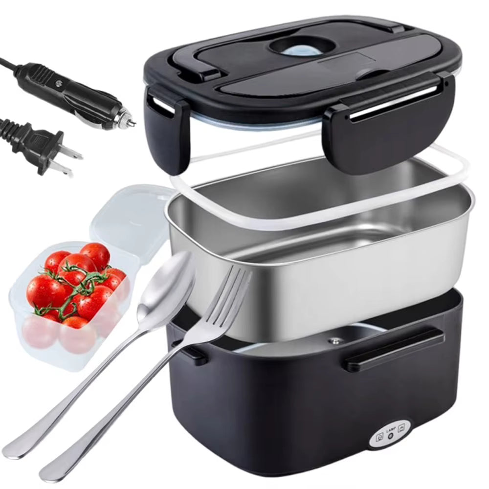Doppelspannung Elektrische Lunchbox aus Edelstahl mit Schnellaufheizung (1,5L)