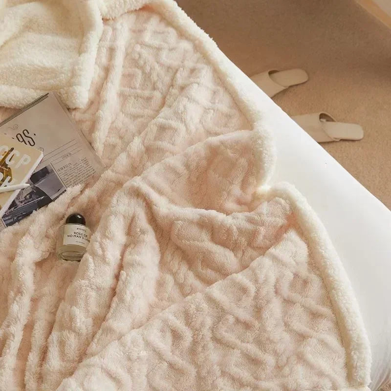 CozyLuxe - Dicke Winterdecke aus Schafwolle