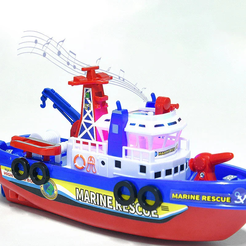 RescueSplash - Rettung und Spiel mit beleuchtetem Feuerwehrboot als Bade-Spielzeug