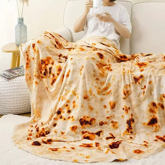 Blød og hyggelig flannel plaid med pizzamønster