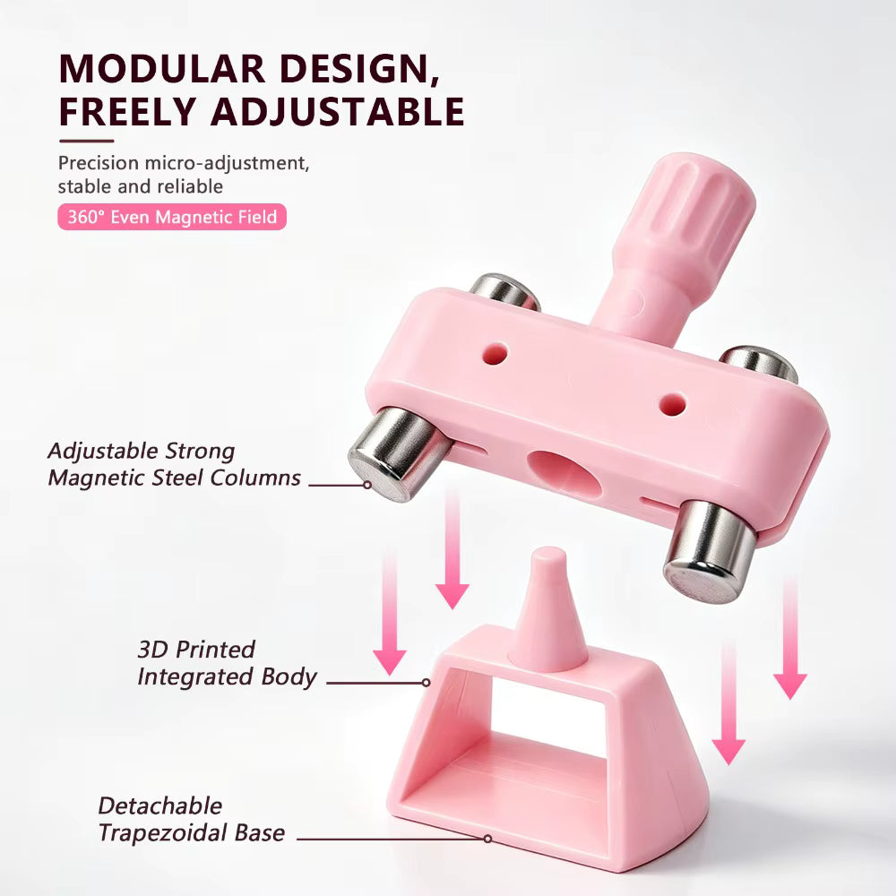Benutzerfreundlicher drehbarer Nagelmagnet mit breiter Glasperle in Katzenaugenoptik