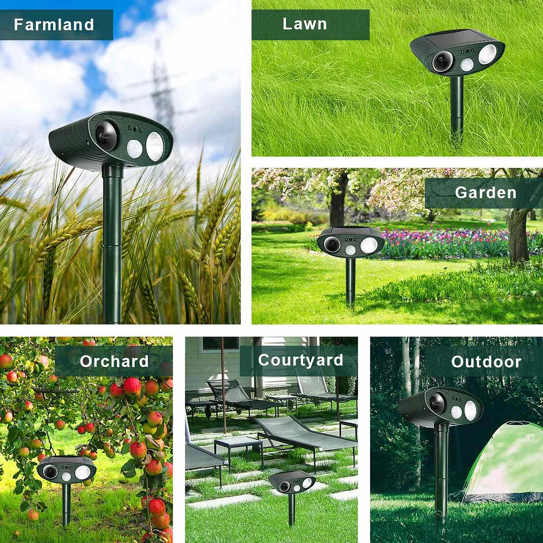 GardenGuard Echo — Stille Solcelledrevet Skadedyrsbeskyttelse