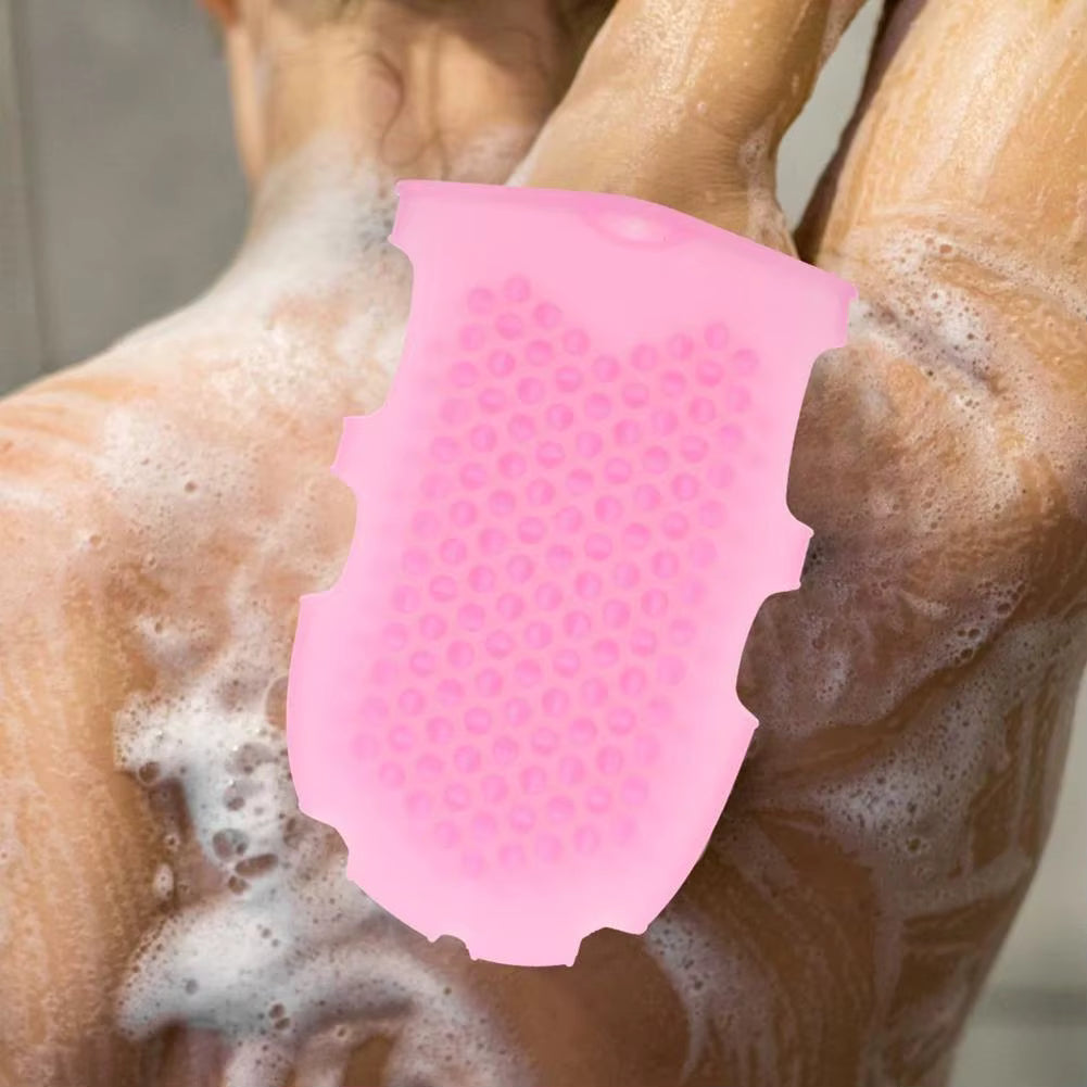 Blide silikone eksfolierende brusehandsker