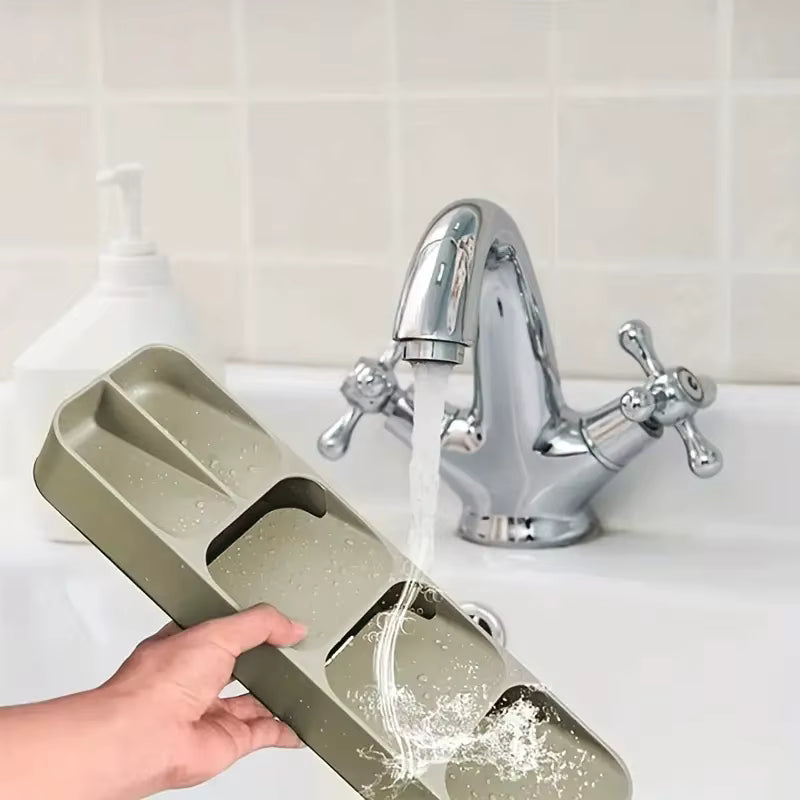 Schräger BPA-freier Besteckkasten-Organizer