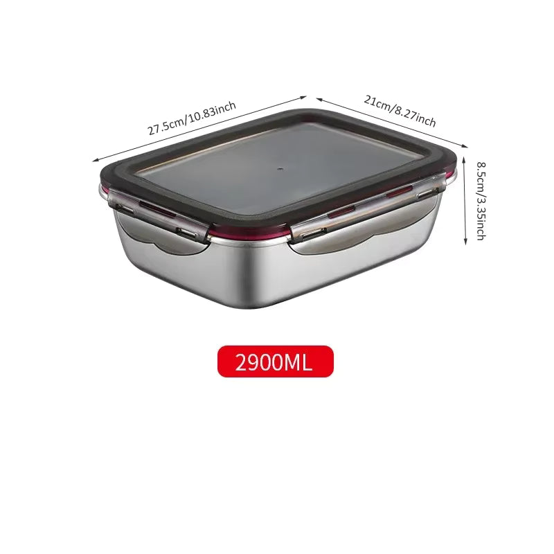 Auslaufsichere Lunchbox aus 304-Edelstahl (mikrowellen- und kühlschranksicher)