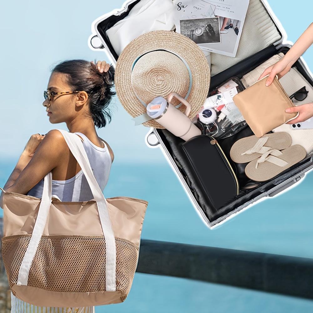SunVibe Strandtaske — Strandlykke, Uden Besvær