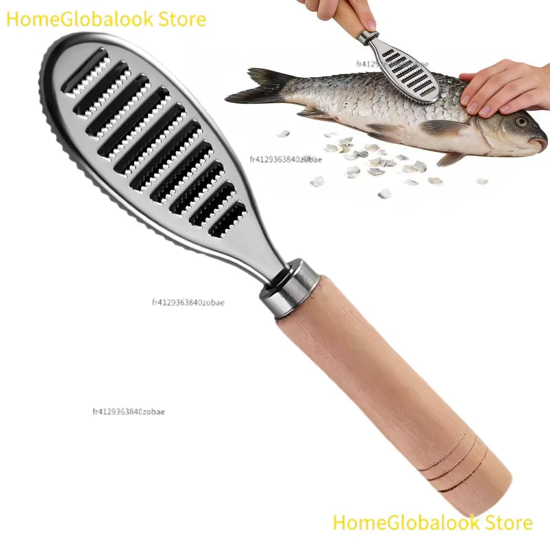 Tragbarer Fischschupper aus Edelstahl (2-teiliges Set)