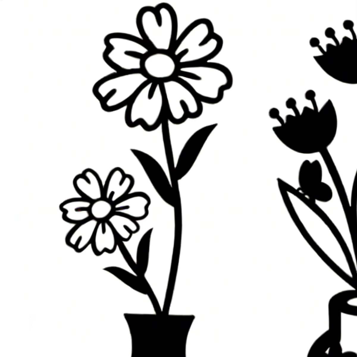 Wetterbeständige Eisenblumenvasen (3er-Set)