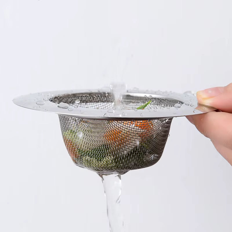 Rostfreier Stahl-Abflussfilter für die Küchenspüle gegen Verstopfungen (2er-Pack)