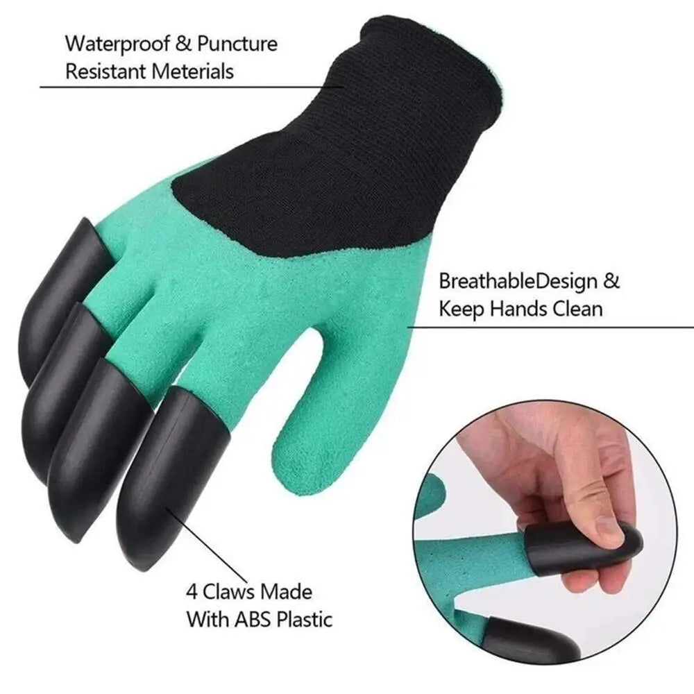 Schutzhandschuhe für den Garten mit Krallen an den Fingerspitzen