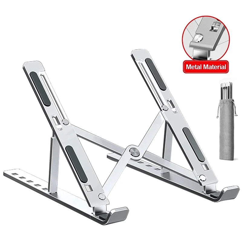 Justerbar Sammenklappelig Laptopstander i Aluminiumlegering