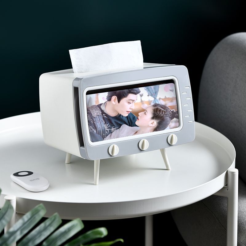 Variant image for Elegant Sort Tissue Box i TV-Design – 25x15x10 cm til Stue, Køkken og Spisestue-4