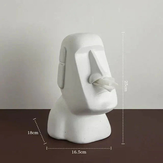 Stilvoll - Taschentuchbox im Design der Statue von Osterinsel