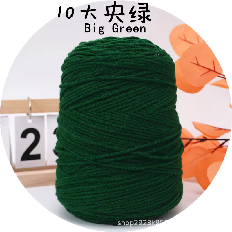 Holdbar 8-trådet flerfarvet tufting garn (400g)