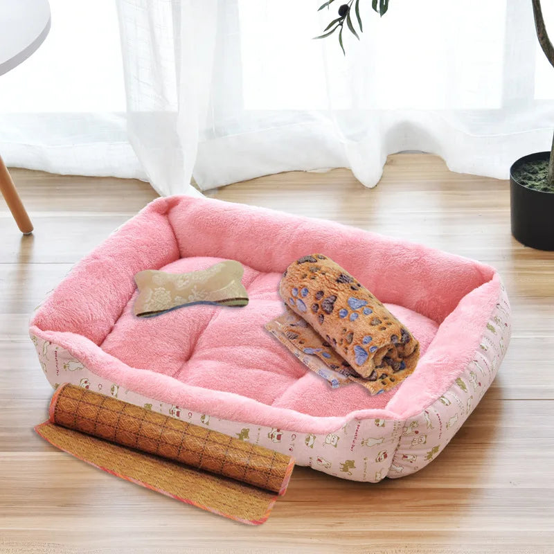 Weiche Rolle Leicht zu Reinigen Hundebett (Verschiedene Größen)