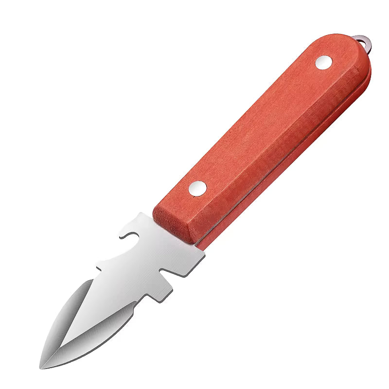 Ergonomisches Austernmesser aus rostfreiem Stahl mit mehreren Funktionen