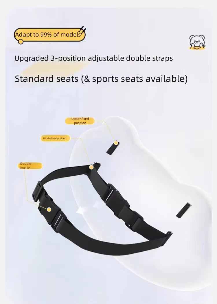 Ergonomisches, atmungsaktives Bezug-Set aus Memory-Schaum für Lenden- und Nackenkissen