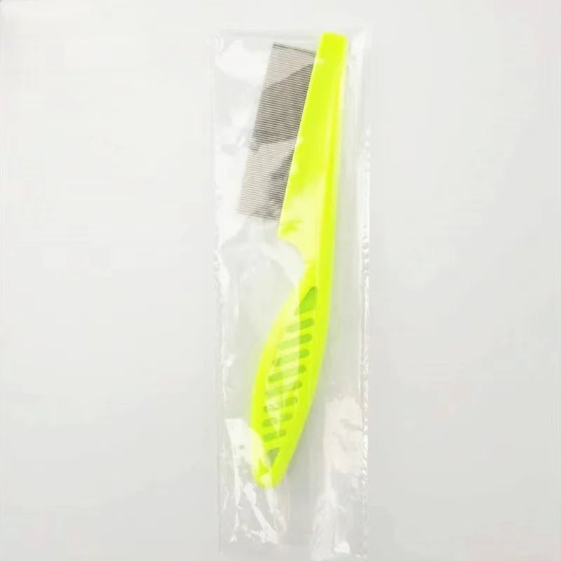 Ergonomischer Bogenhandgriff und rostfreie Stahlzahn-Fellkamm (für Katzen und Hunde)