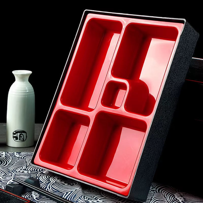 Tragbare Bento-Box mit herausnehmbaren Fächern