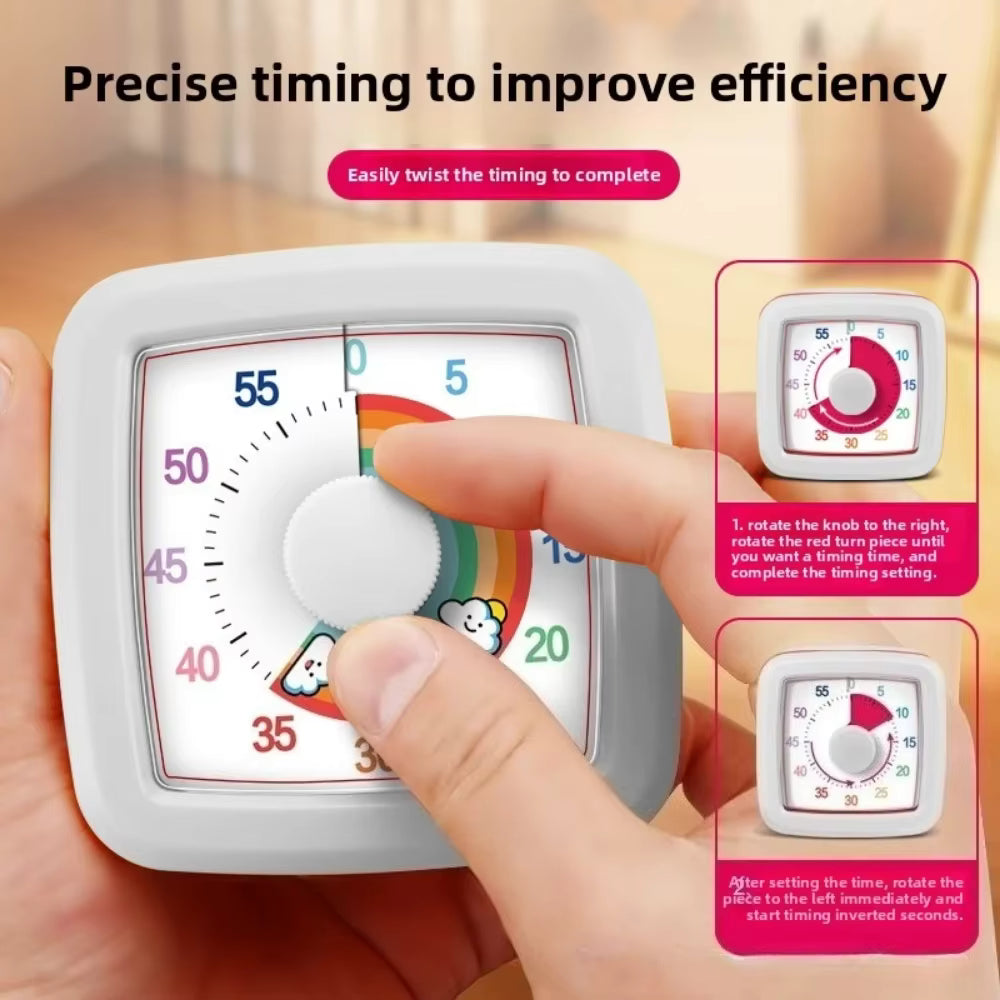 Visueller und geräuschloser 60-Minuten-Timer