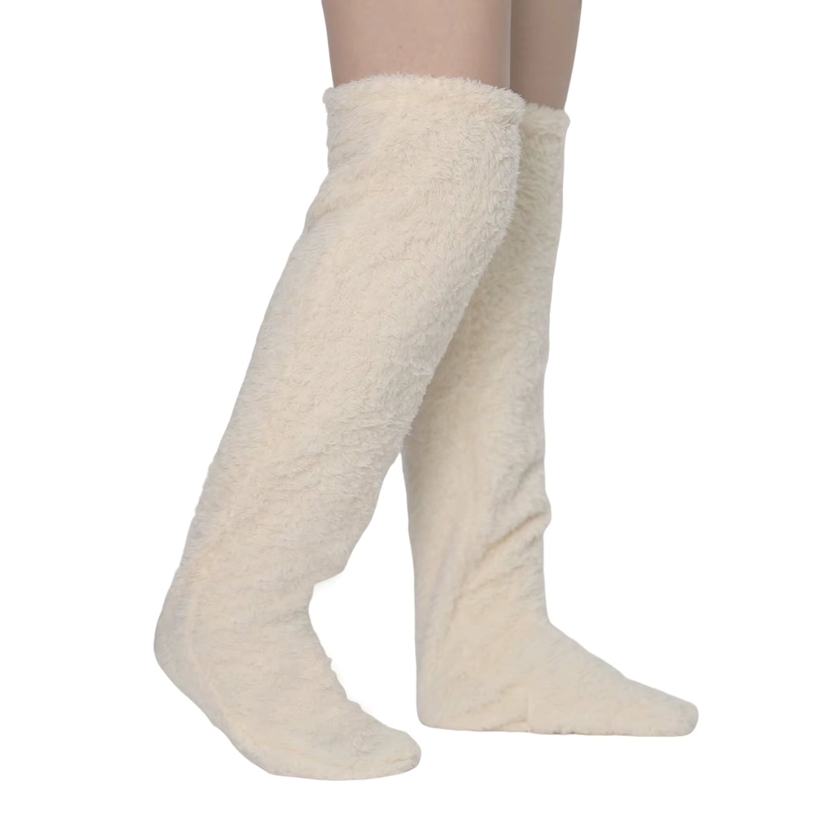Thermische Bettsocken mit Fleecefutter und rutschhemmender Sohle (Einheitsgröße)