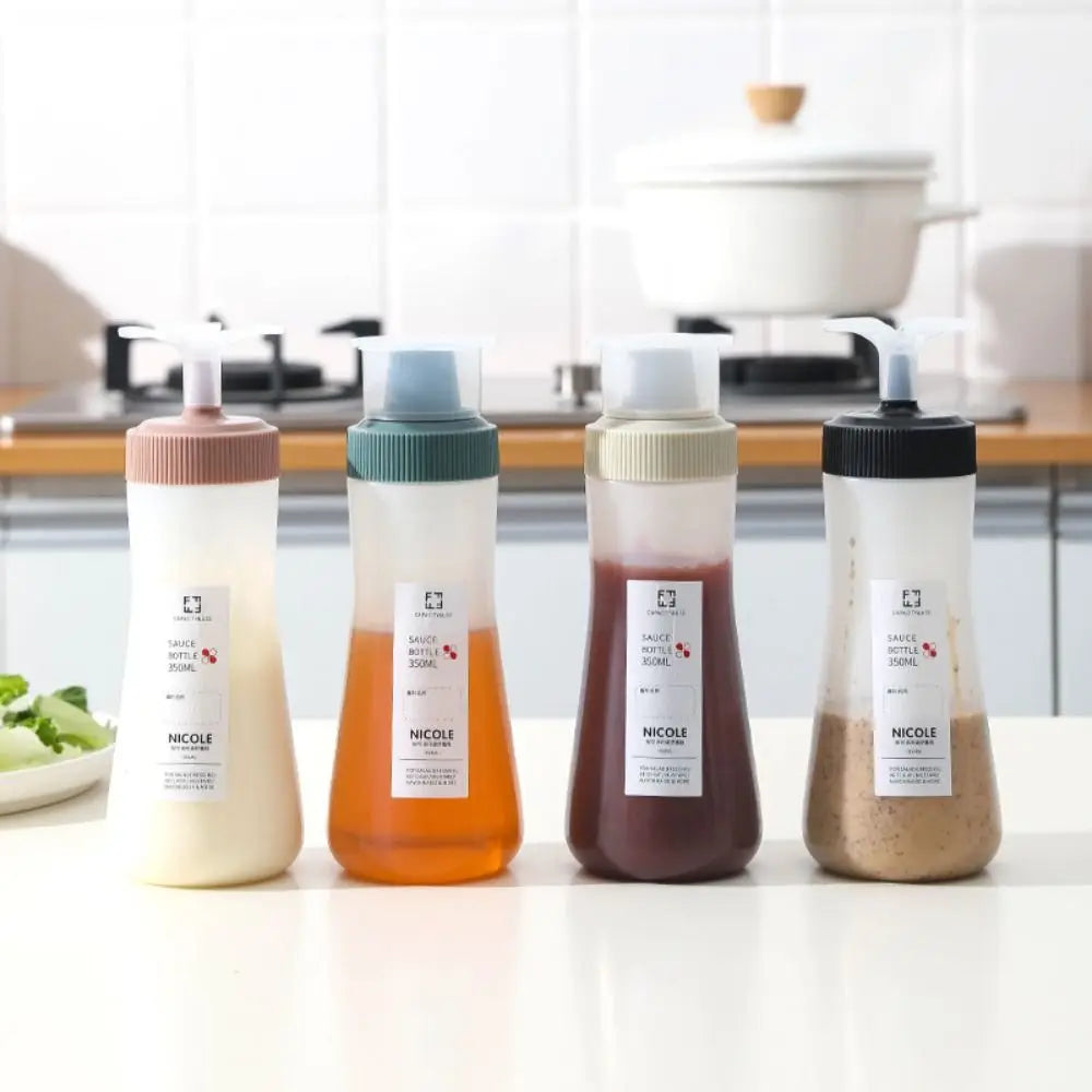 BPA-fri squeeze-flaske med måleskala til sauce (350 ml)
