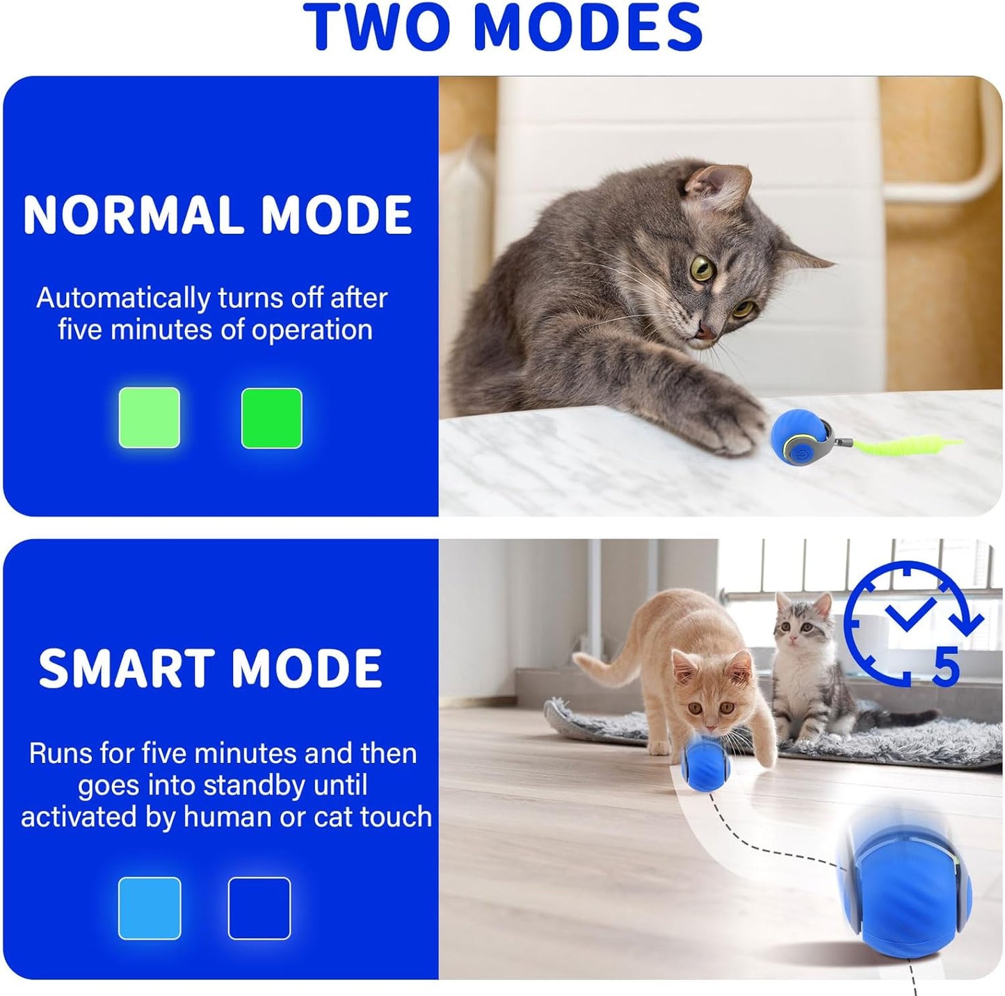 FelineFrenzy Bevægelseskugle — Slip Uendelig Legelyst Løs
