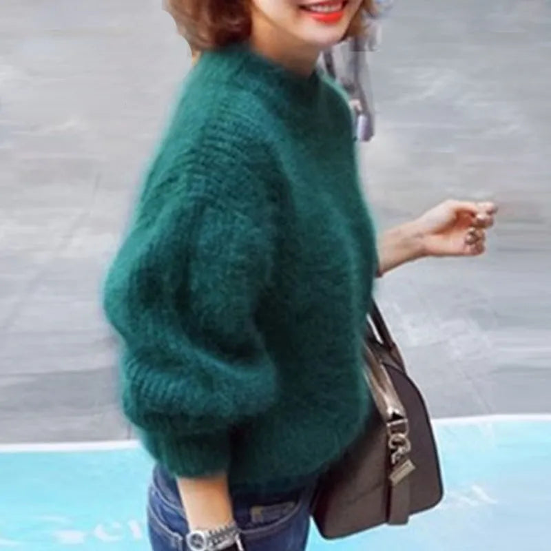 Livia - Pullover im Vintage-Angora-Stil