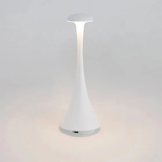 Touch-dimmable, wiederaufladbare Pilz-Tischlampe