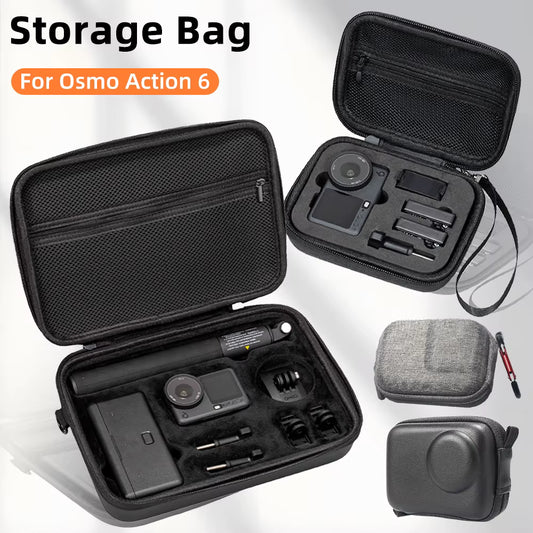 Stoßabsorbierende Hartschutztasche aus PU für den Transport (passend für Actionkameras)