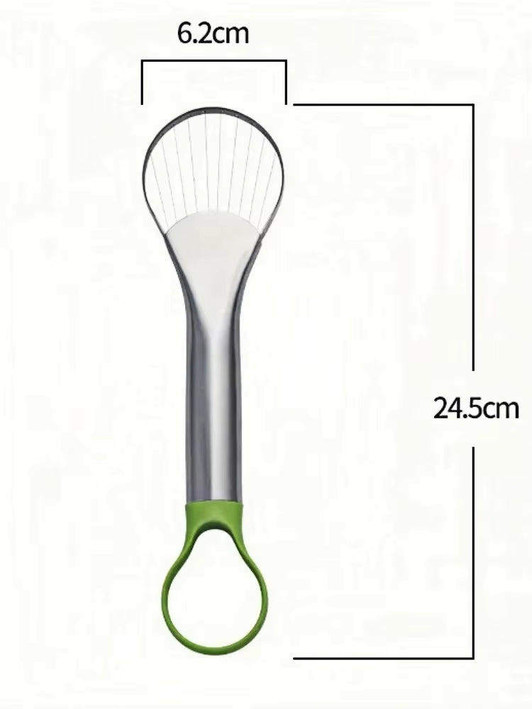 3-in-1-Avocadoschneider aus Edelstahl