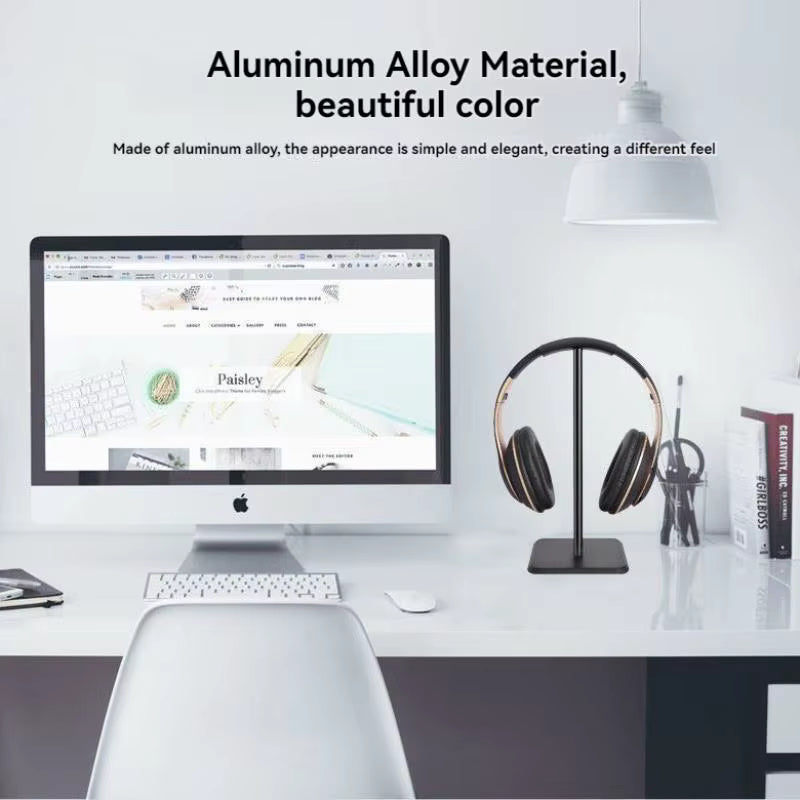 Universeller Kopfhörerständer aus Aluminium und ABS (rutschfeste Basis)