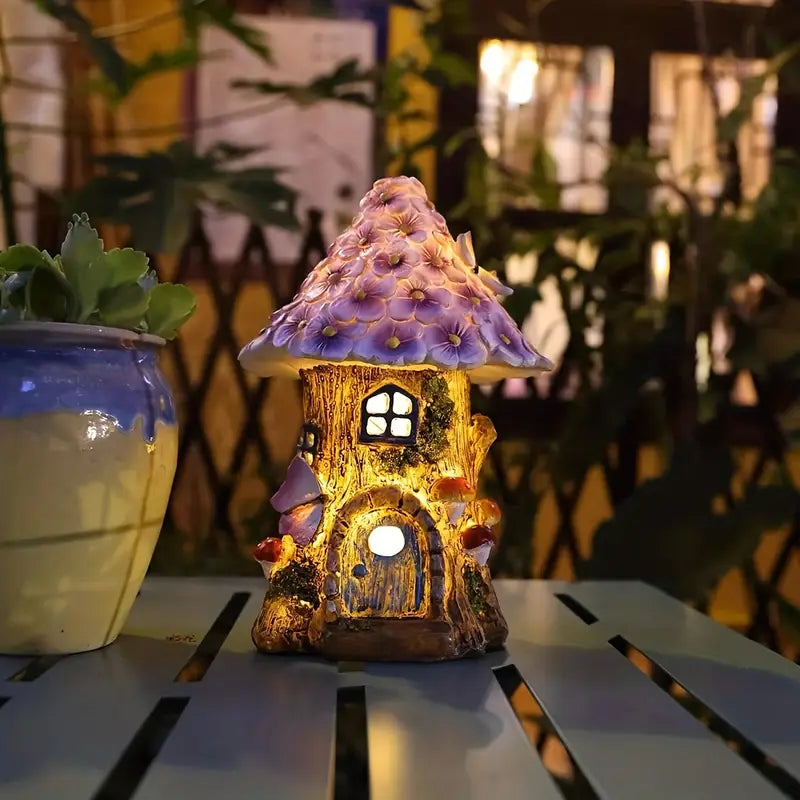 SolarFlair - Solarbetriebene Nachtlampe für Blumenhäuser