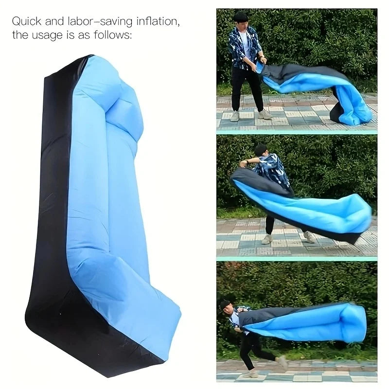 Schnell aufblasbarer, wasserdichter und sanddichter aufblasbarer Loungesessel