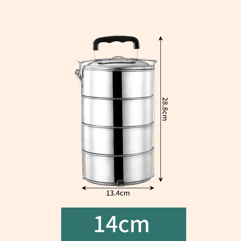 Auslaufsichere mehrschichtige Lunchbox aus Edelstahl