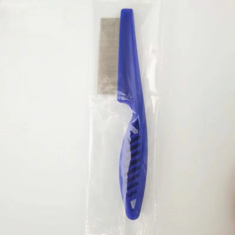 Ergonomischer Bogenhandgriff und rostfreie Stahlzahn-Fellkamm (für Katzen und Hunde)