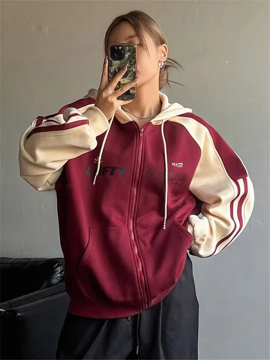 TrendFlex - Sportlicher Hoodie mit Buchstabenprint | Bequem und stilvoll für jede Saison