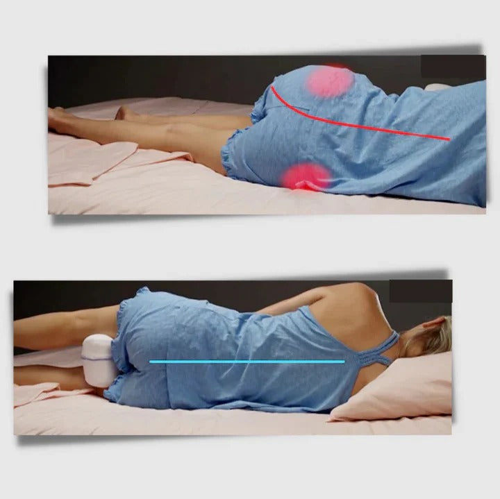 Orthopädisches Kniekissen für Seitenschläfer – Kniekissen – Kissen für die seitliche Schlafposition – Kniekissen für das Bett – Beinkissen – Schoßkissen – Schwangerschaftskissen – Inklusive Kissenbezug